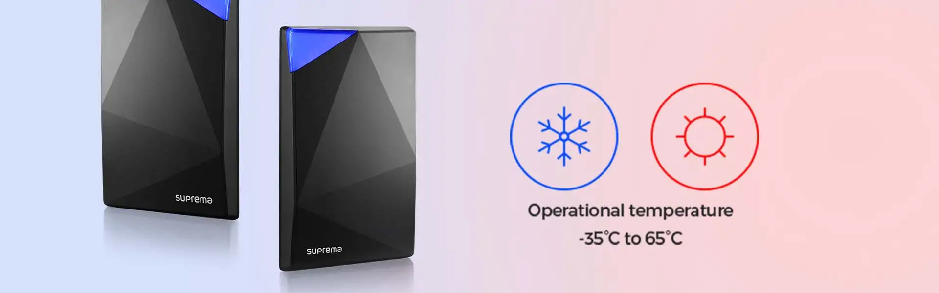 Xpass S2 XPS2M-V2 hoạt động ở nhiệt độ từ -35°C đến 65°C