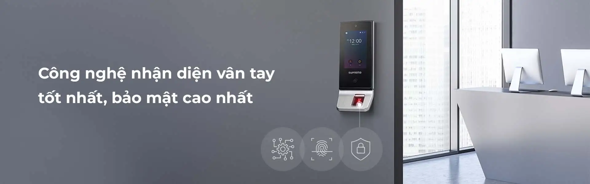 Đầu đọc XS2-OAPB có công nghệ nhận diện vân tay hàng đầu thế giới