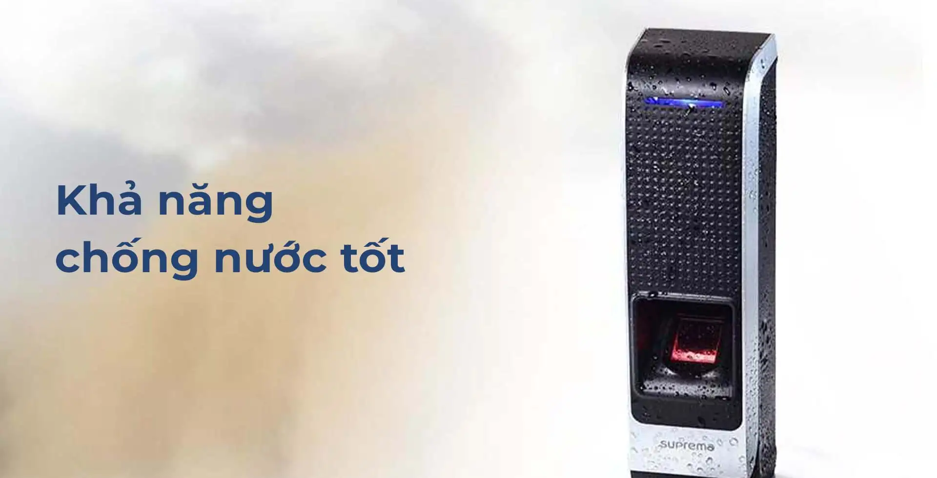Máy chấm công kiểm soát cửa bằng vân tay BioEntry W chống bụi và nước chuẩn IP65