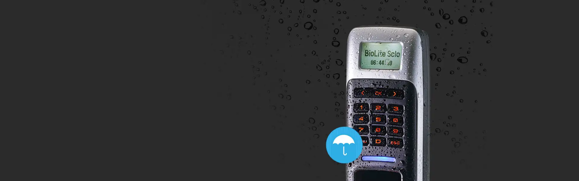 Máy chấm công vân tay Biolite Solo Chuẩn chống nước và bụi IP65