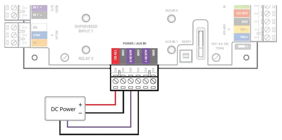 Hướng dẫn lắp đặt CS-40: Kết nối nguồn điện 