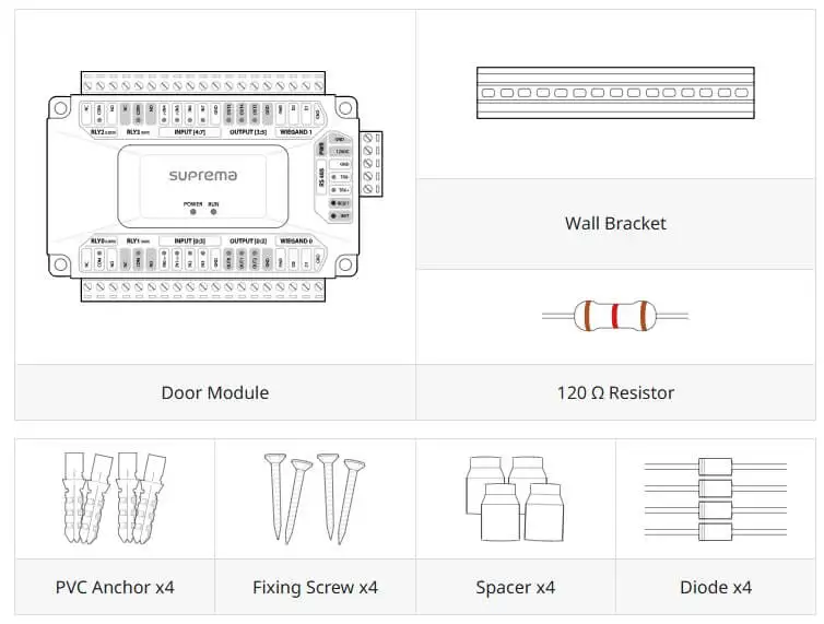 Các thành phần linh kiện của DM-20